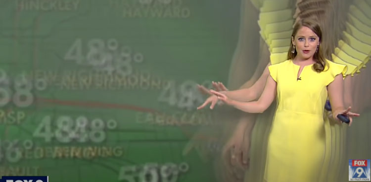 jennifer mcdermed meteorologist multiply graphics glitch viral video