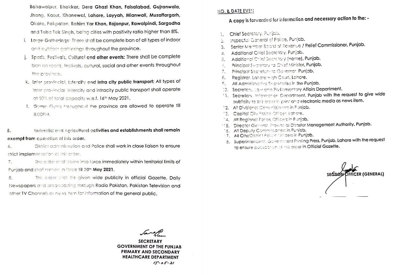 punjab covid-19 lockdown extension trade activities