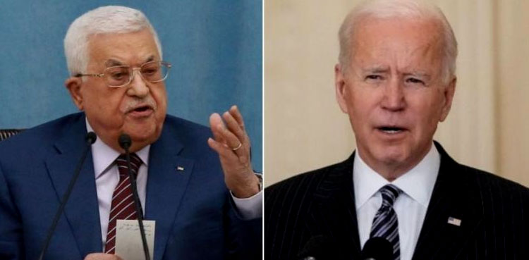 Biden urges calm in first call with Palestinian President Mahmoud Abbas