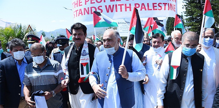 Shehbaz Sharif Solidary with Palestine