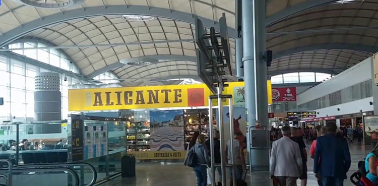 Spain tourist airport