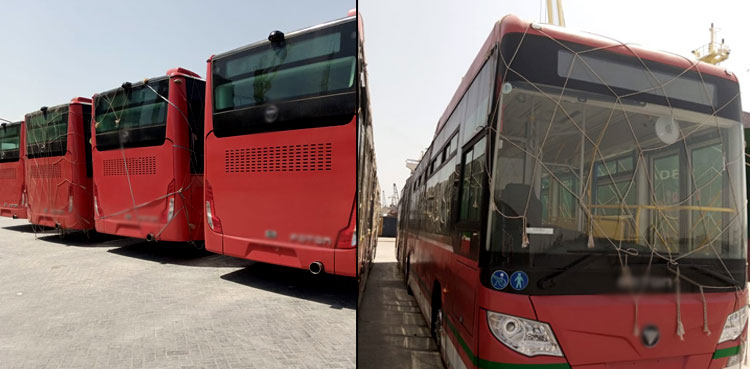 19 new metro buses reach Karachi port