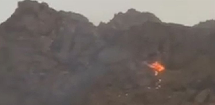 WATCH: Thunderbolt sets fire to Mount Afar in Saudi Arabia