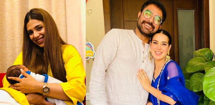 Phuppo' Sonya Hussyn visits Iqra and Yasir's newborn son