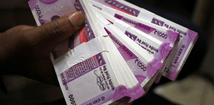 Indian rupee record low