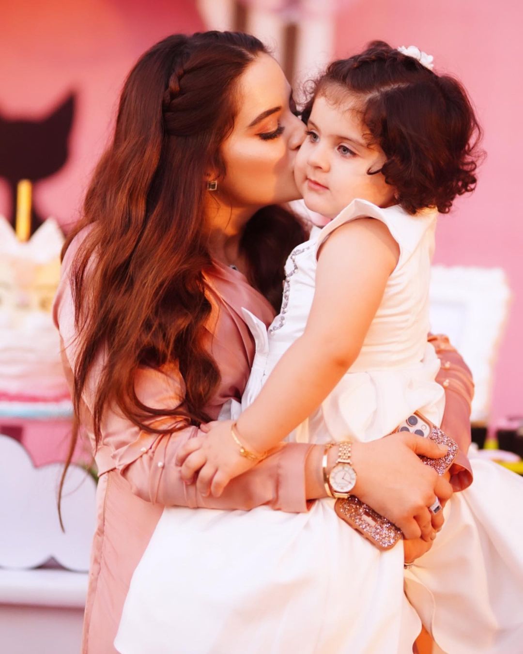 Aiman Khan and Daughter