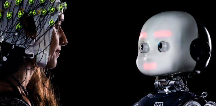 Robot gaze uncanny valley AI rights