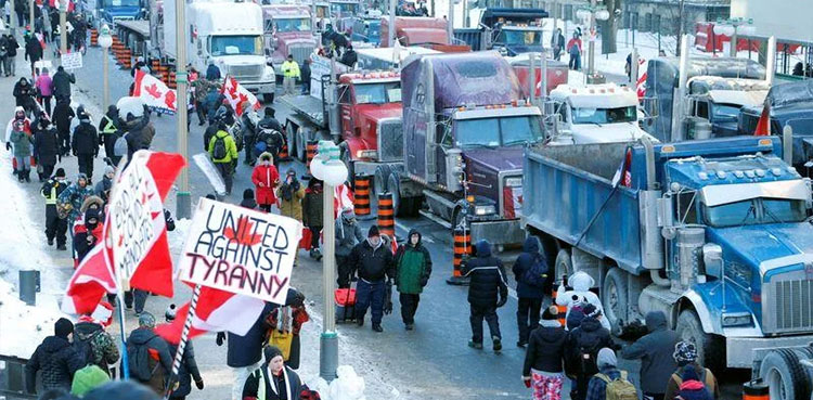 Canada rally, vaccine mandates, Ottawa