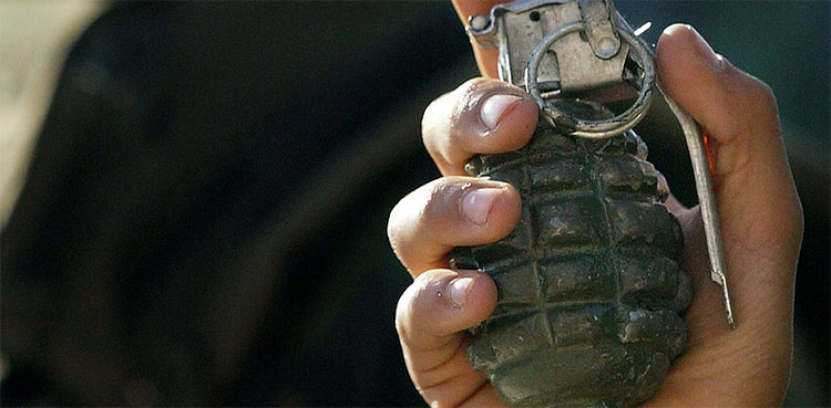 Hand grenade attack