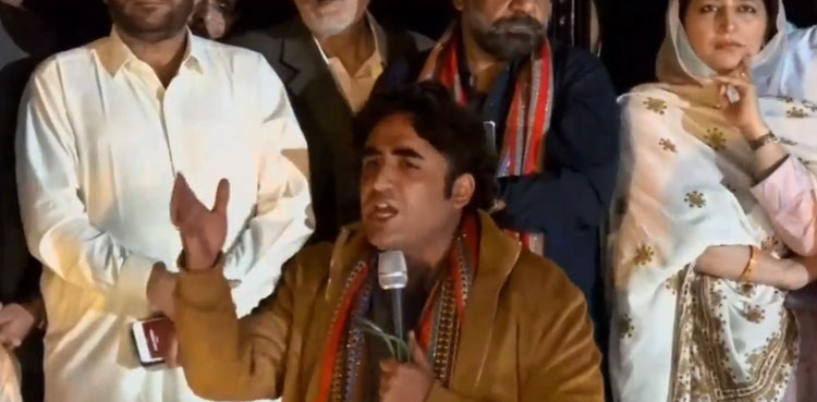 Bilawal Bhutto Zardari, PPP long march, Badin