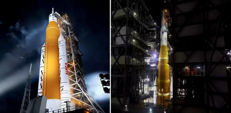 NASA rolls out its mega Moon rocket