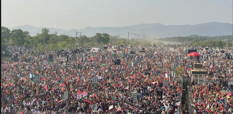 Amar Bil Maroof: PTI’s central leaders address Parade Ground public rally