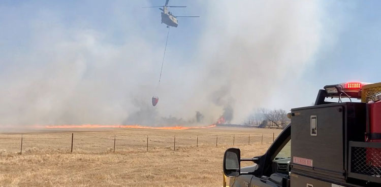 Texas wildfires homes town