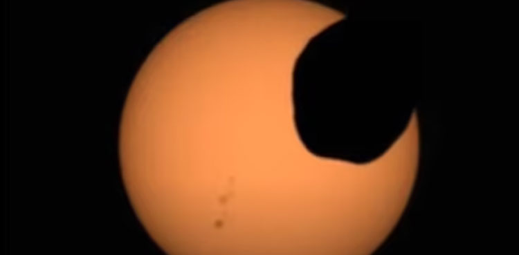 Watch: NASA Rover Captures Solar Eclipse On Mars