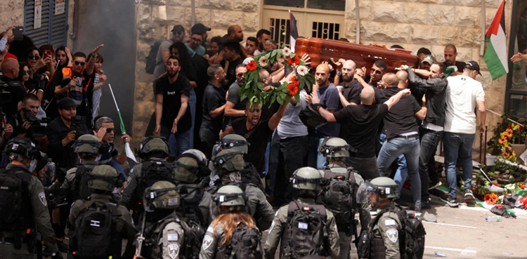 Shireen Abu Akleh, Israel police, journalist funeral