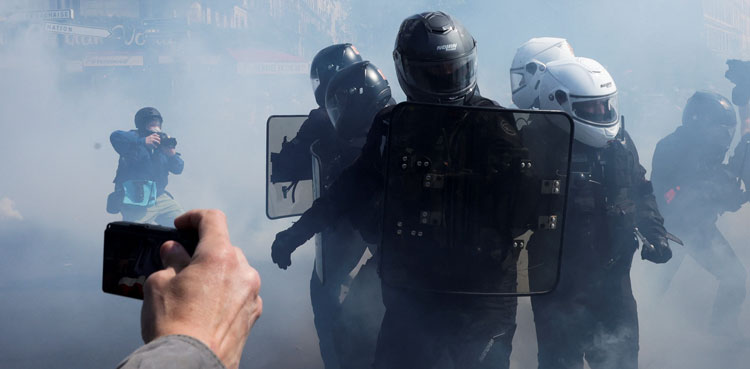 Paris May Day protests