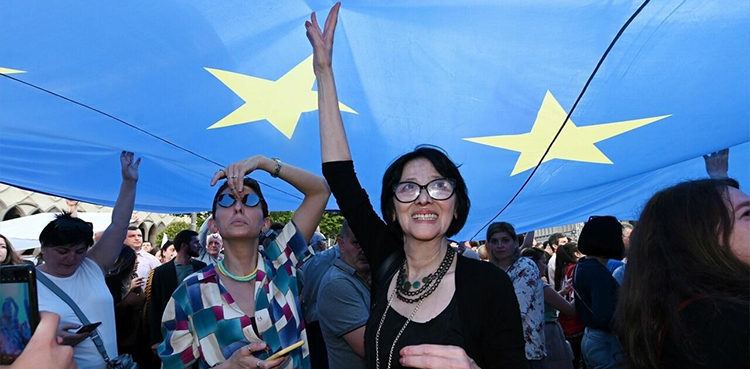 Georgia march, EU bid