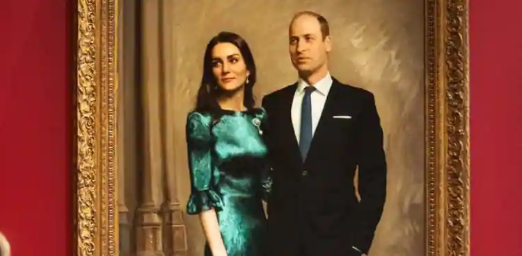 Prince William kate middleton portrait