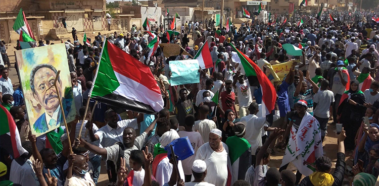 anti-coup protest, Sudan