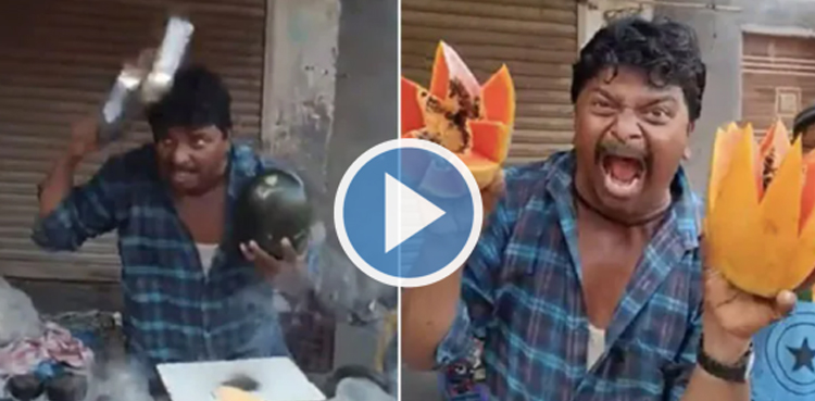 fruit seller, viral video, fruits, fruits