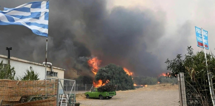 Greece wildfires, Europe heatwaves