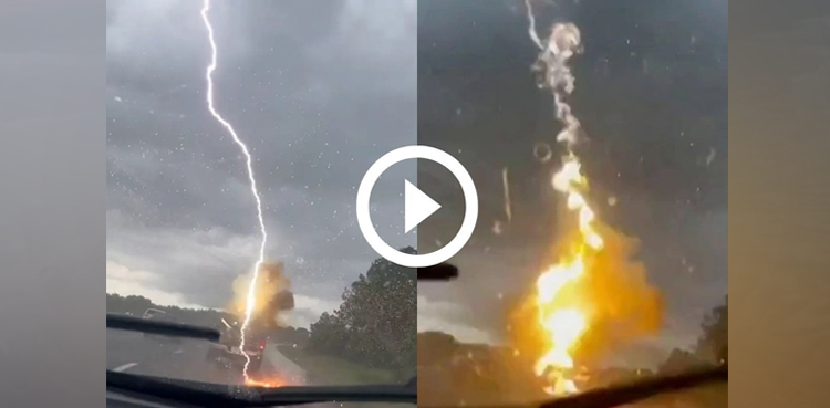 lightning strike, lightning, viral video, viral, video