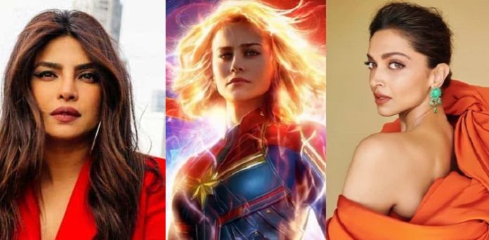 deepika padukone priyanka chopra captain marvel mcu