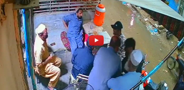 CCTV footage, Young muggers, Karachi, Liaquatabad