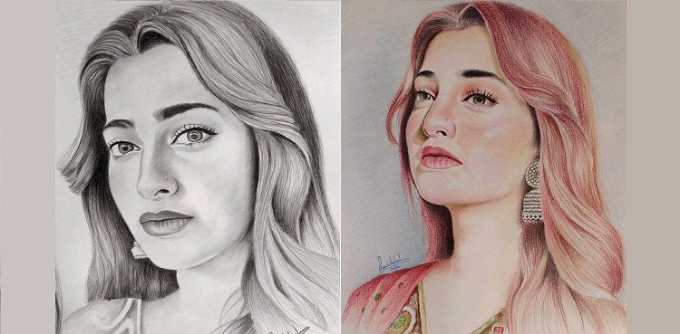 nawal saeed sketch artist viral pictures