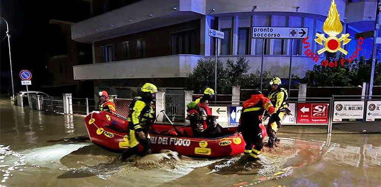 Italy floods Marche