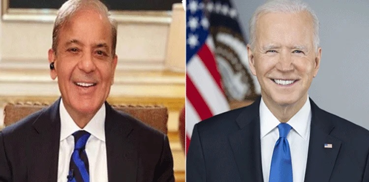 PM Shehbaz Sharif Joe Biden interaction