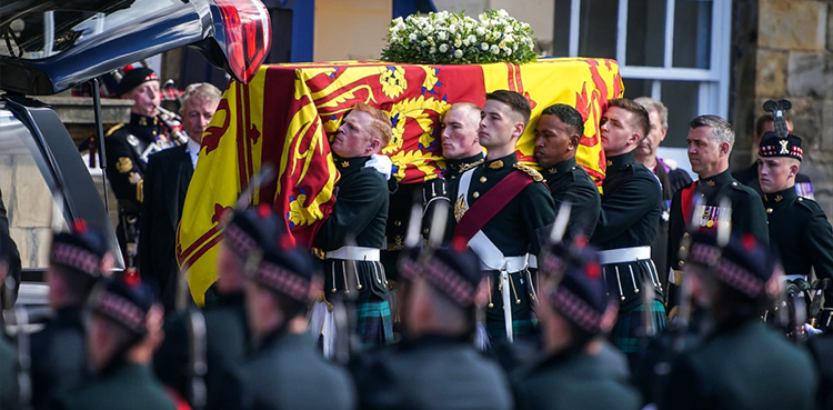 Queen coffin procession, King Charles III, Scotland