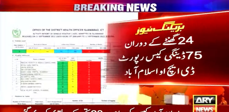 dengue cases, Islamabad, dengue virus