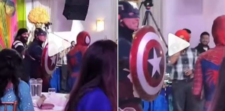 spider-man, captain america, viral video, viral, video, wedding,