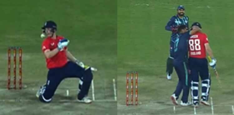 Haris rauf fierce bouncer, Harif Rauf hugs Harry Brook, viral video, #PAKvENG