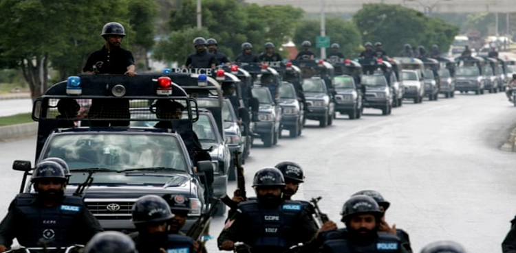 PTI long march, Sindh police FC contingents