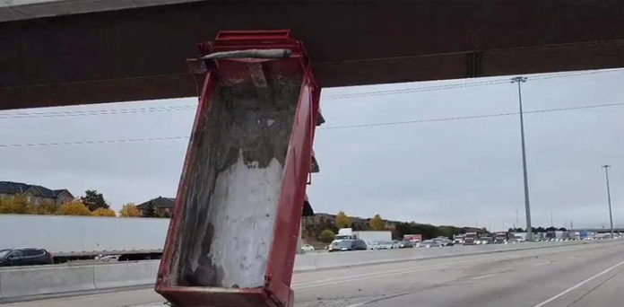 Truck driver, Canadian, truck stuck