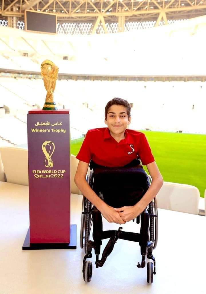 Who was the young Qatari boy at the FIFA World Cup 2022 opening