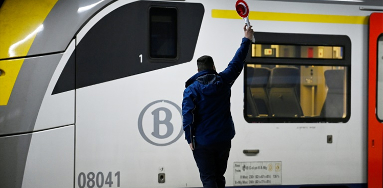 Belgian rail workers strike