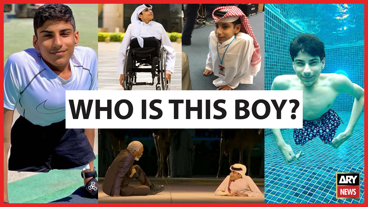 Who was the young Qatari boy at the FIFA World Cup 2022 opening