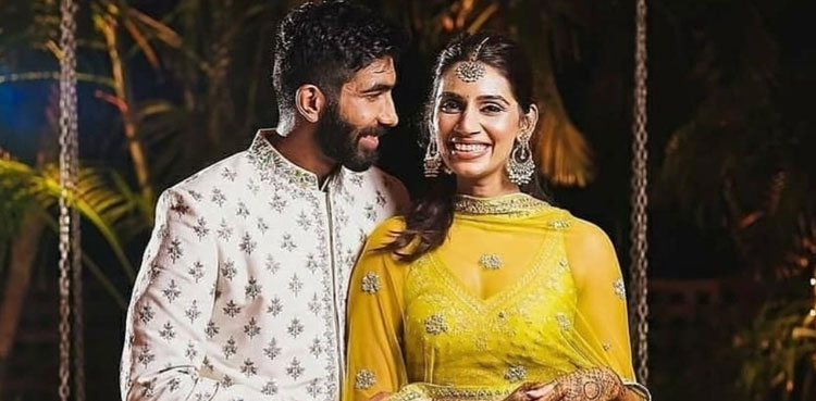 jasprit bumrah, sanjana ganesan,