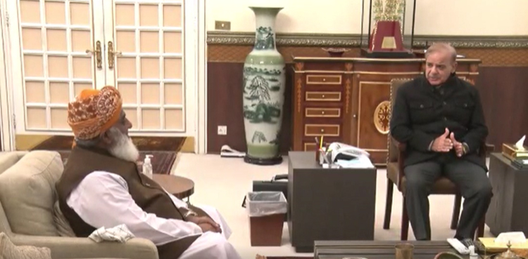 Maulana Fazlur Rehman meets PM Shehbaz Sharif