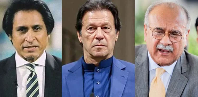 Imran Khan, Ramiz Raja, Najam Sethi, PCB Chairman