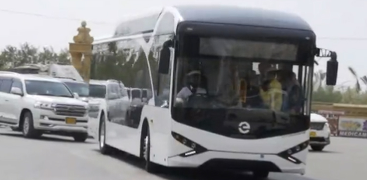 Pakistan’s first electric bus service, Karachi electric bus service, Sharjeel Memon