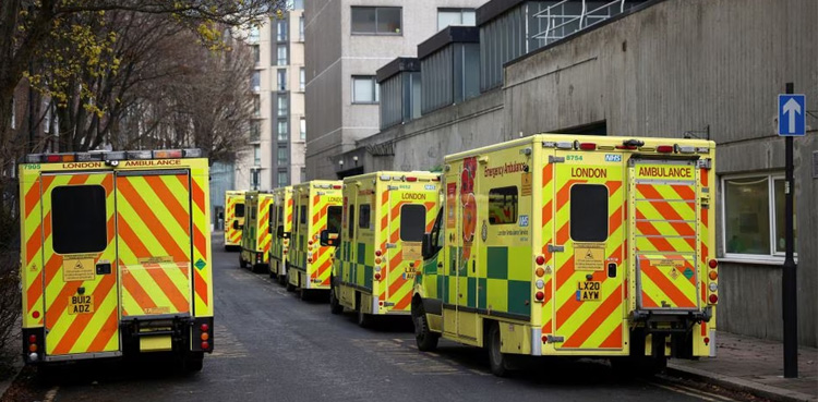 Britain, ambulance strike