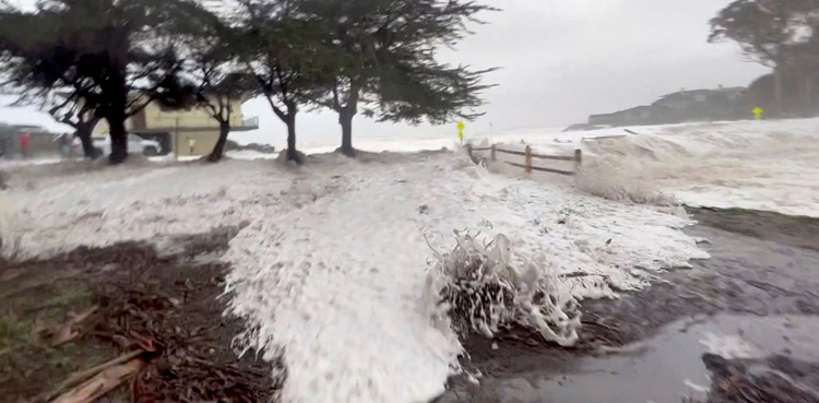 California, torrential rains, High winds,