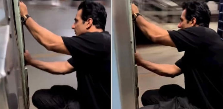 sonu sood, viral, video, sonu sood video, train, moving train