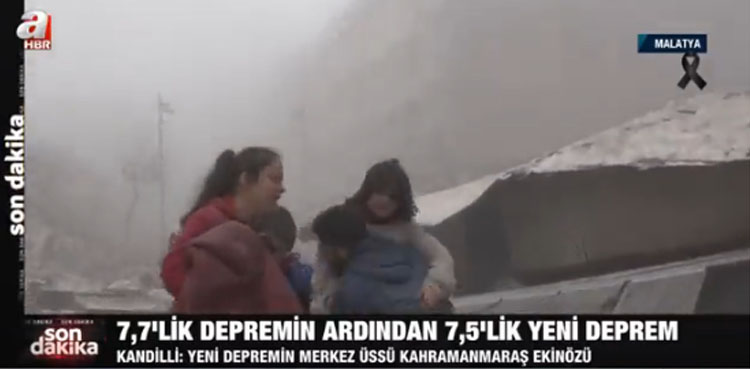 TV reporter, Turkey Earthquake, Child, Live Report