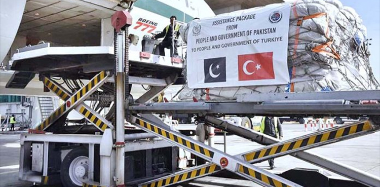 Turkiye earthquake, PIA flight, relief assistance