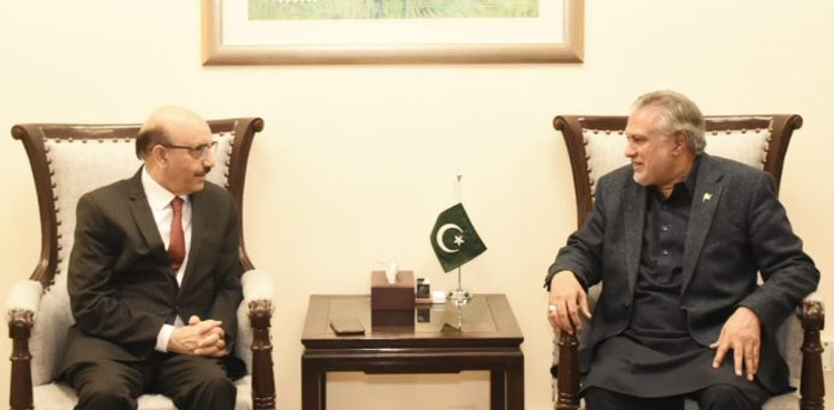 Ishaq Dar, Masood Khan, bilateral economic commercial relations, Pakistan, USA,